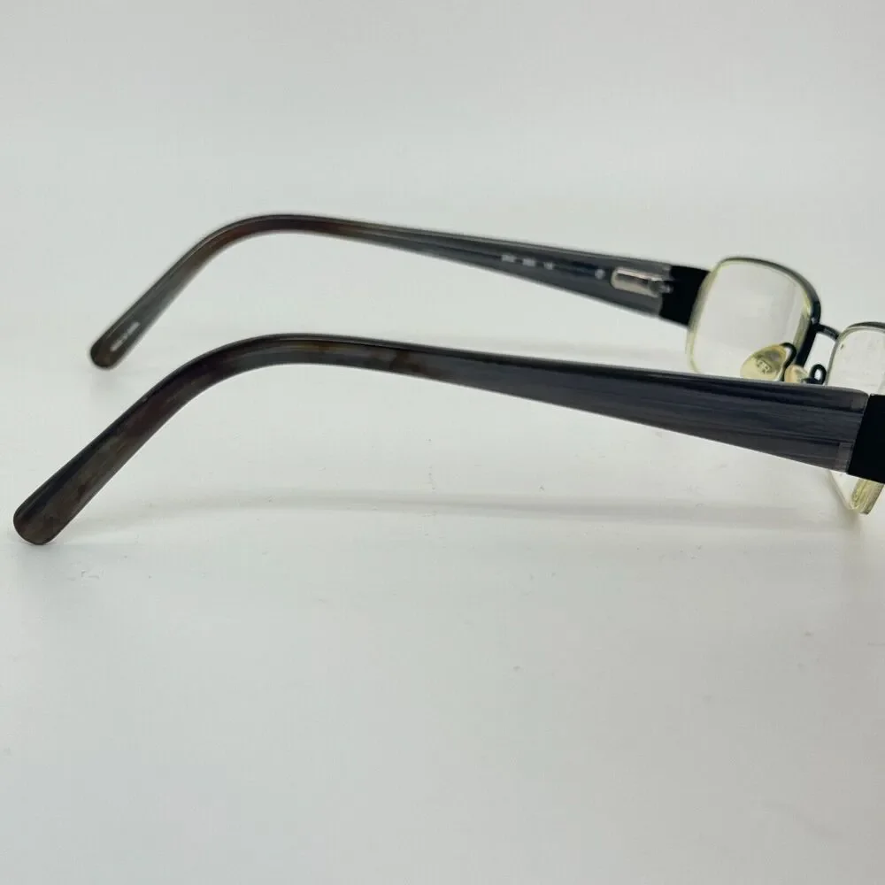 Banana Republic Aria Black 0003 Semi Rim Metal Eyeglasses Frame 50-17-135 H14569